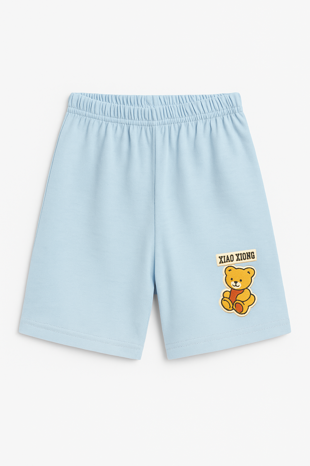 Children’s Cotton Shorts with Teddy Patch