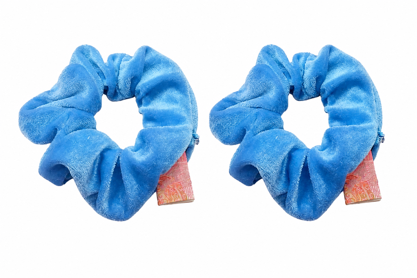 Multi-Functional Zipper Scrunchie Hair Tie with Hidden Storage Pocket – 2-Pack