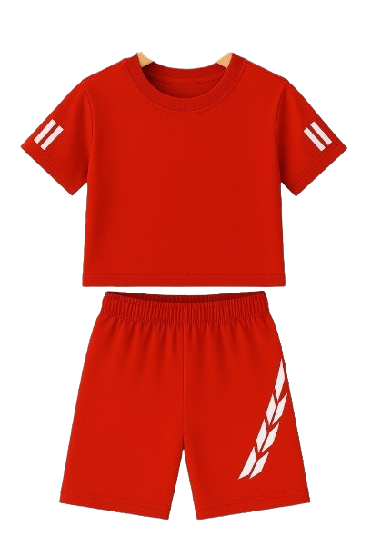 SHEIN Boys' 2-Piece Activewear Sports Set – Short Sleeve Top & Elastic Shorts (4Y–10Y)