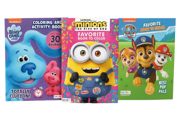 Nickelodeon Coloring & Activity Books – Blue’s Clues, Minions & Paw Patrol