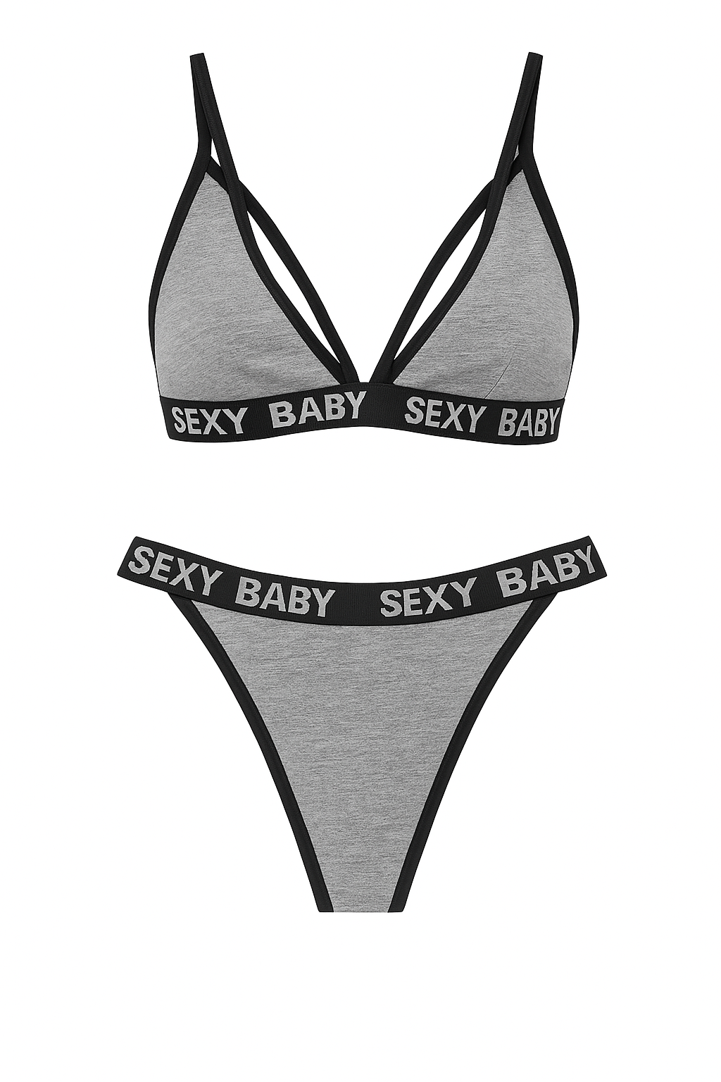 Women's 2-Piece Cotton Bra & Panty Set – “Sexy Baby”
