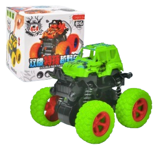 Children's 4WD Inertia Stunt Monster Trucks – Pull-Back Off-Road Vehicle Toy