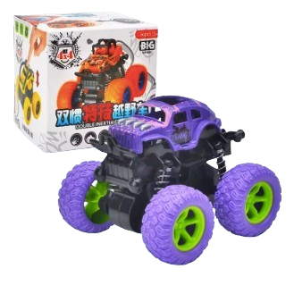 Children's 4WD Inertia Stunt Monster Trucks – Pull-Back Off-Road Vehicle Toy