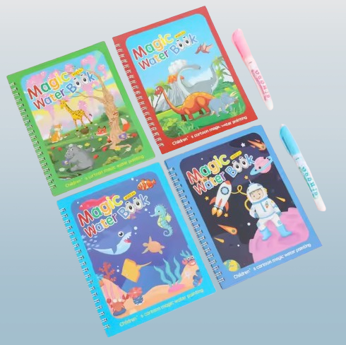 Magic Water Drawing Book Magic Water Reusable Doodle Board for Kids