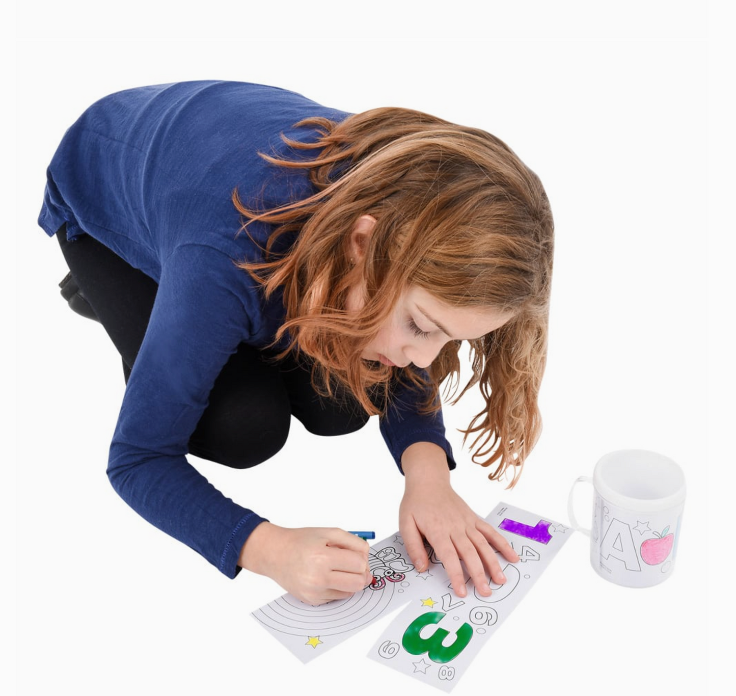 Color Your Own Mug Kit for Kids – DIY Coloring Mug Set
