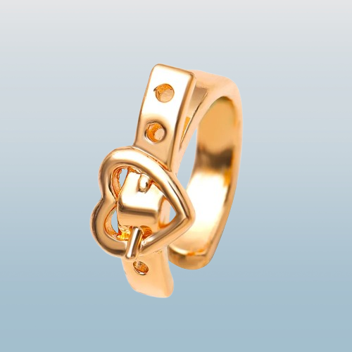 Creative Heart Belt Design Clip-On Earring