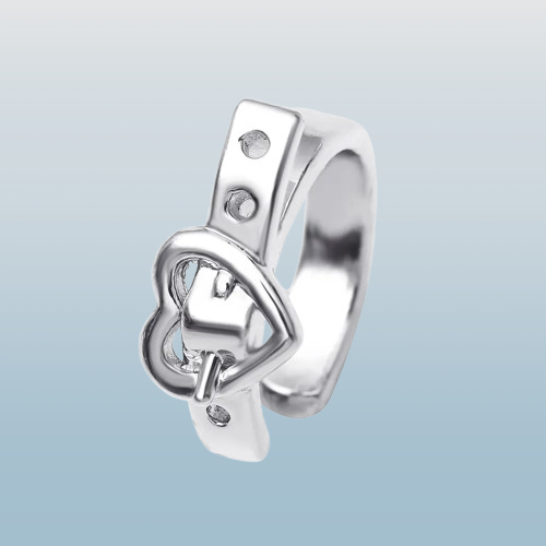 Creative Heart Belt Design Clip-On Earring