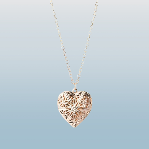 Heart Locket Pendant Necklace