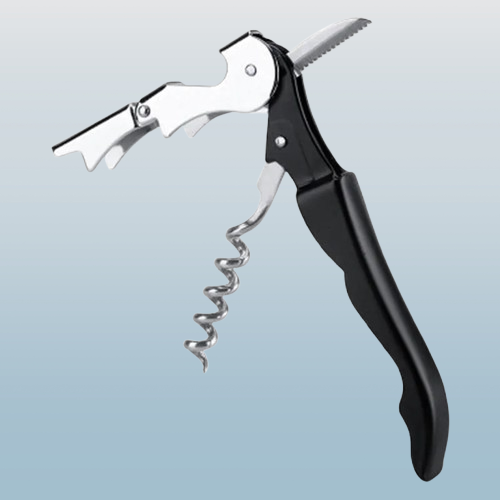 3-in-1 Stainless Steel Waiter's Corkscrew – Bottle Opener & Foil Cutter