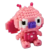 Creative Mini 3D Stitch & Angel Building Blocks Toy – Colorful DIY Model Set for Kids