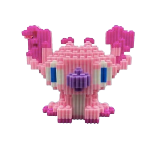 Creative Mini 3D Stitch & Angel Building Blocks Toy – Colorful DIY Model Set for Kids