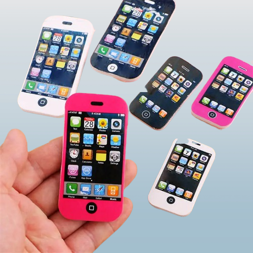 Mobile Phone Shaped Erasers