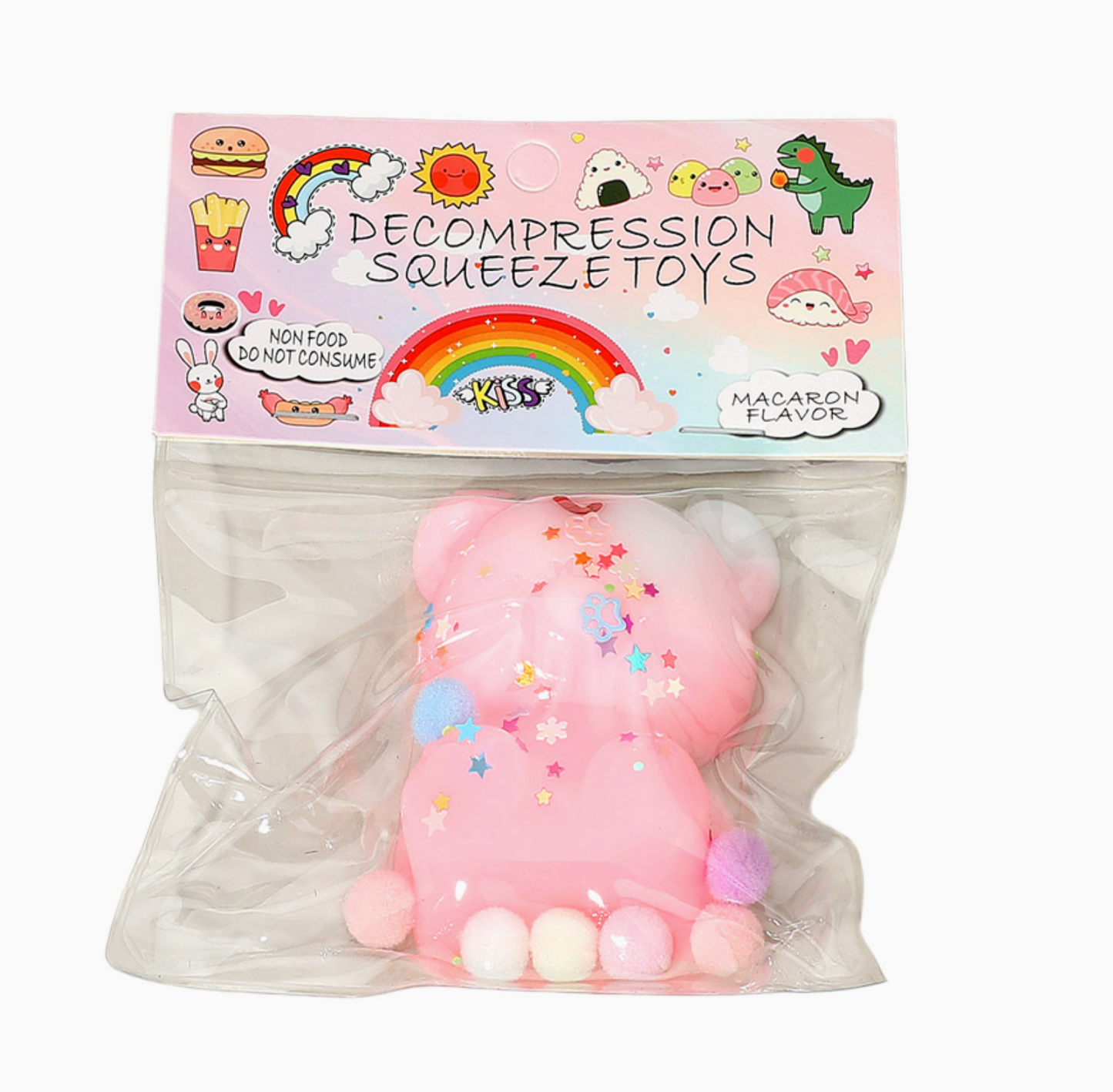 Cute Bear Decompression Squeeze Toys – 4 Pack