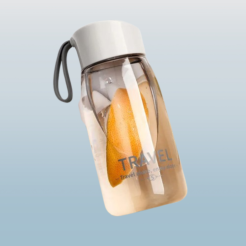 Portable Transparent Plastic Water Bottle with Handle β 500ml
