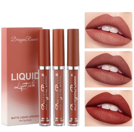 Dragon Ranee Matte Liquid Lipstick – 3pc Set