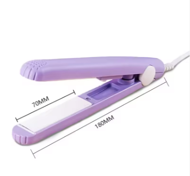 Mini Ceramic Hair Straightener – Travel-Size Flat Iron for Quick Styling