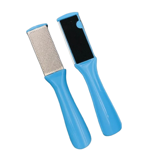 Double-Sided Foot Rasp Coarse & Smooth for Calluses Stainless Steel & Plastic