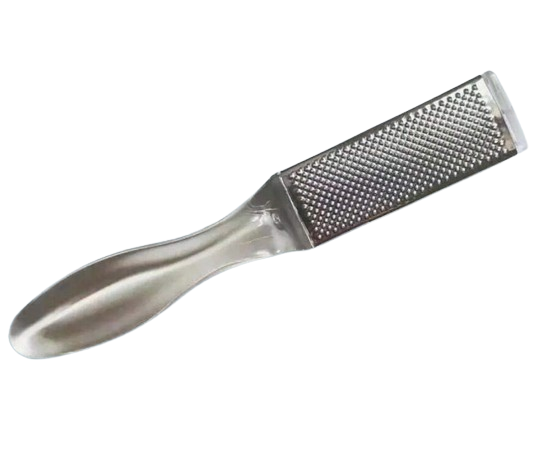 Double-Sided Foot Rasp Coarse & Smooth for Calluses Stainless Steel & Plastic