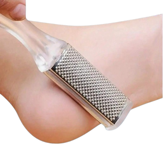 Double-Sided Foot Rasp Coarse & Smooth for Calluses Stainless Steel & Plastic