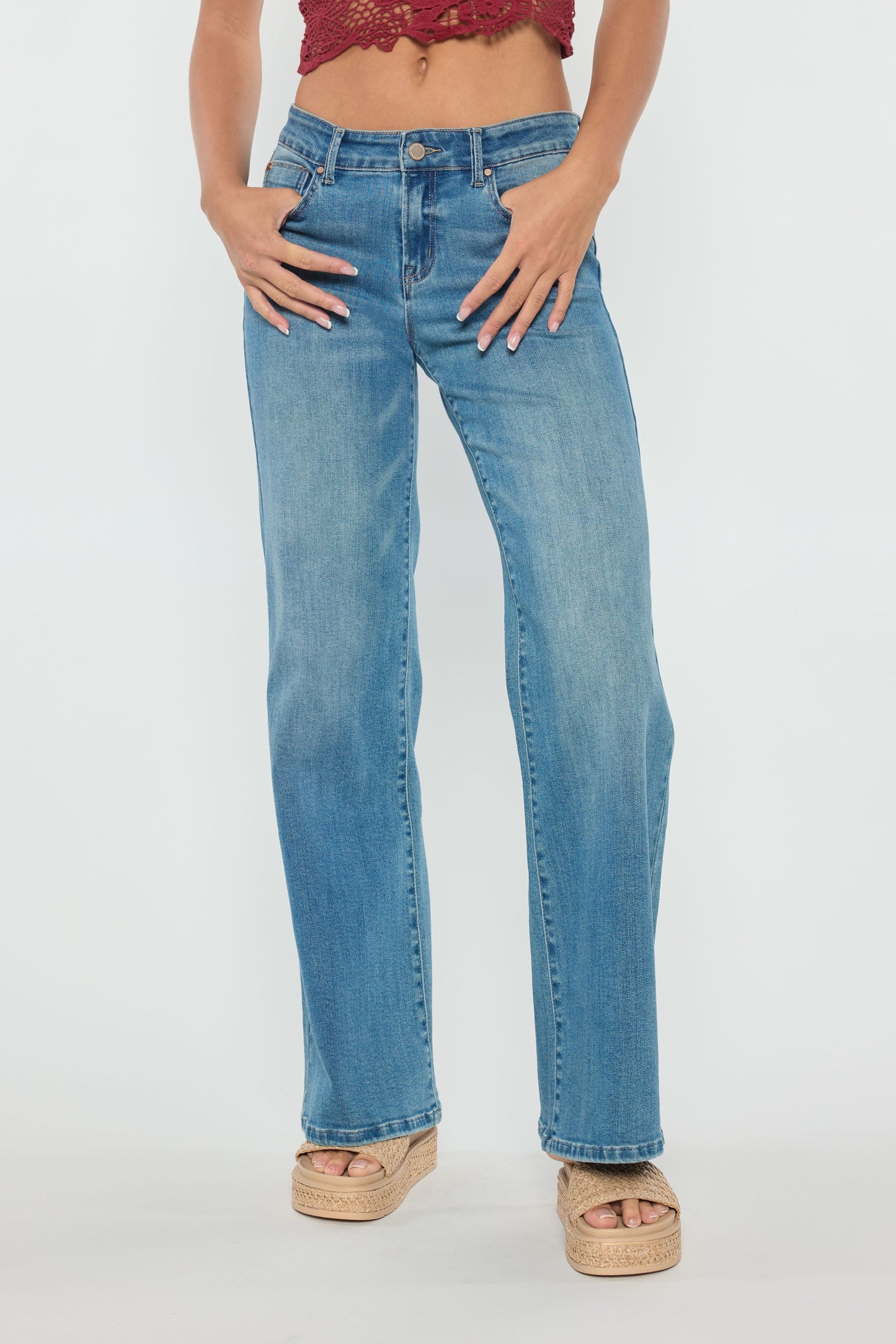 High Rise Wide Leg Jeans