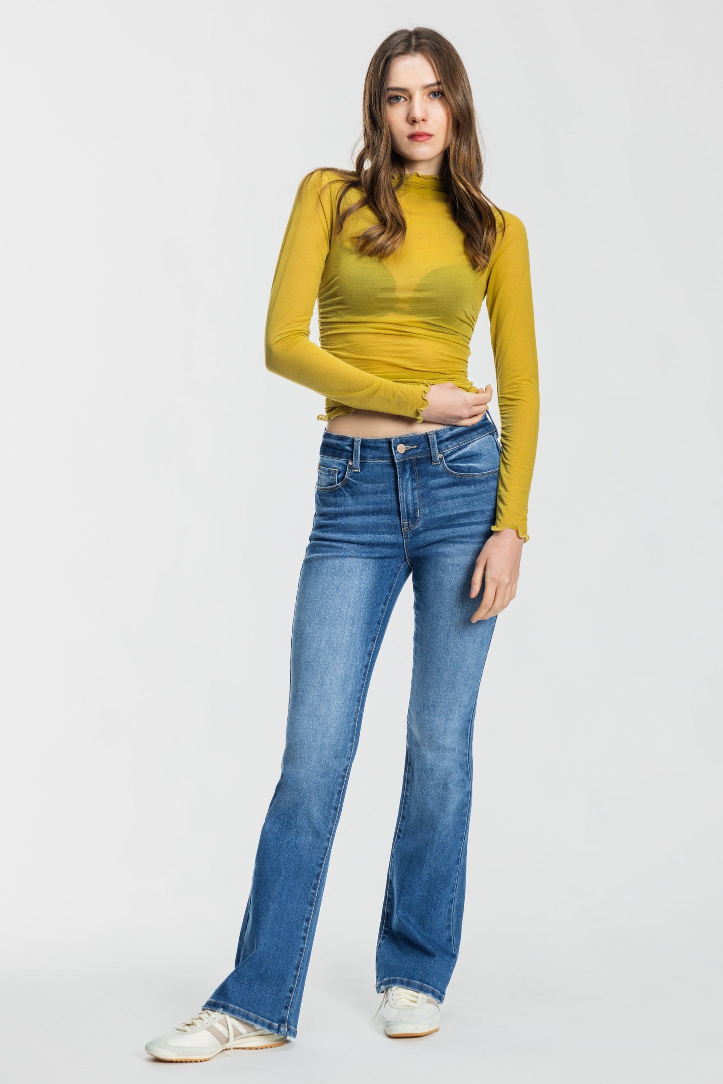 High Rise Bootcut Jeans