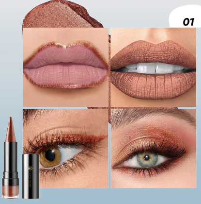 4-in-1 Metallic Shimmer Eyeliner & Lip Liner Pencil, Lipstick, or Eye Shadow
