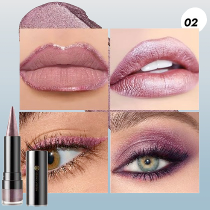4-in-1 Metallic Shimmer Eyeliner & Lip Liner Pencil, Lipstick, or Eye Shadow