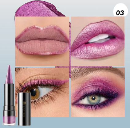 4-in-1 Metallic Shimmer Eyeliner & Lip Liner Pencil, Lipstick, or Eye Shadow