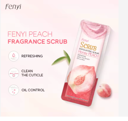 Fenyi Skin Scrub Mini Sachet – 3g (Shea Butter, Honey Peach, or Milk Flavor) - 2 Packs