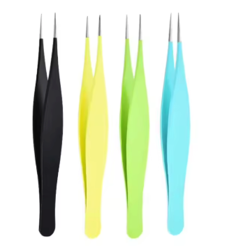 Precision Stainless Steel Eyebrow & Eyelash Tweezers