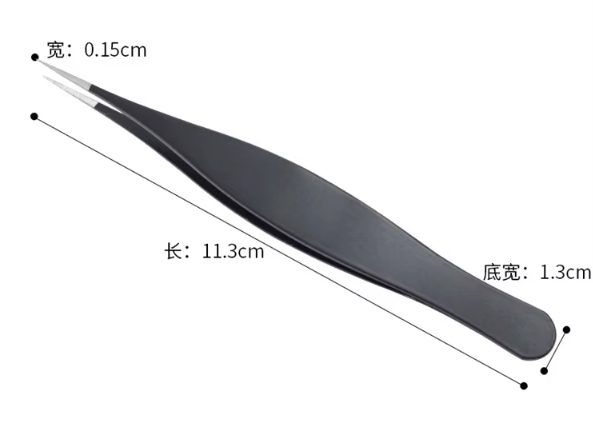 Precision Stainless Steel Eyebrow & Eyelash Tweezers