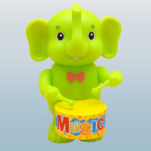 Wind-Up Drummer Animal Toy – Bunny, Elephant, or Puppy