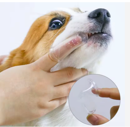 Soft Silicone Finger Toothbrush for Dogs, 2 Count