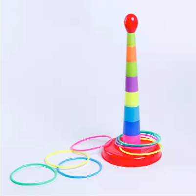 Colorful Ring Toss Game Set for Kids – Stacking & Throwing Toy