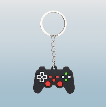 Mini Game Controller Silicone Keychain