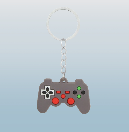 Mini Game Controller Silicone Keychain