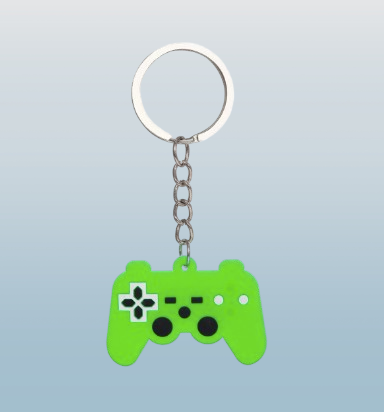 Mini Game Controller Silicone Keychain