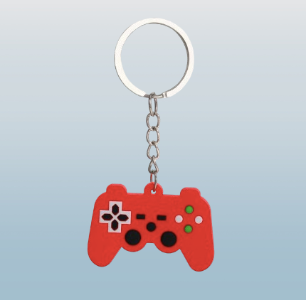Mini Game Controller Silicone Keychain