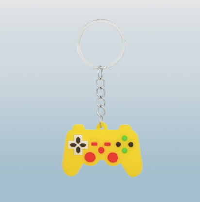 Mini Game Controller Silicone Keychain