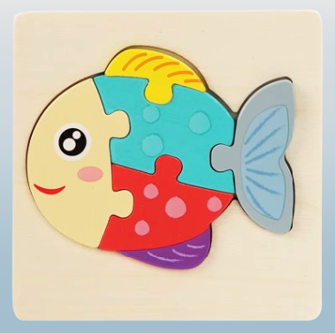 6pcs Toddler Puzzles Toys - Cartoon Wooden Puzzle Baby Toys Children's Early Education Toys