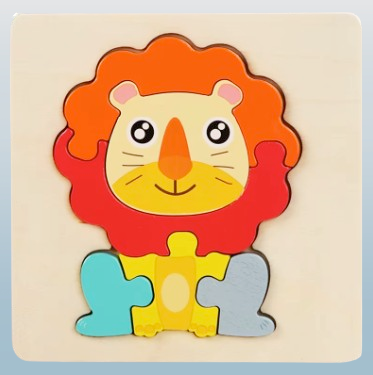 6pcs Toddler Puzzles Toys - Cartoon Wooden Puzzle Baby Toys Children's Early Education Toys