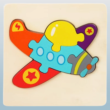 6pcs Toddler Puzzles Toys - Cartoon Wooden Puzzle Baby Toys Children's Early Education Toys