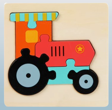 6pcs Toddler Puzzles Toys - Cartoon Wooden Puzzle Baby Toys Children's Early Education Toys