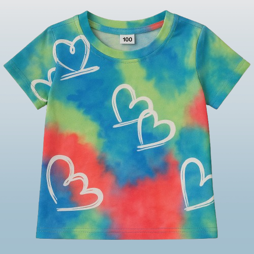 Girls' Casual Design Short Sleeve T-Shirt