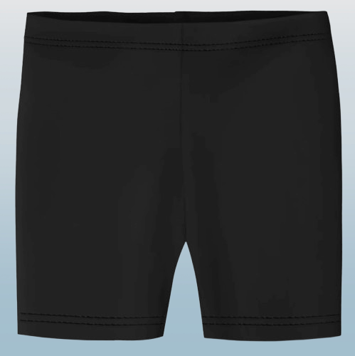 Girls' High-Stretch Snug Fit Biker Shorts