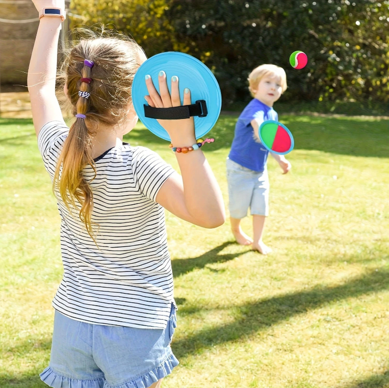 Velcro Catch Ball Paddle Game Set with Ball