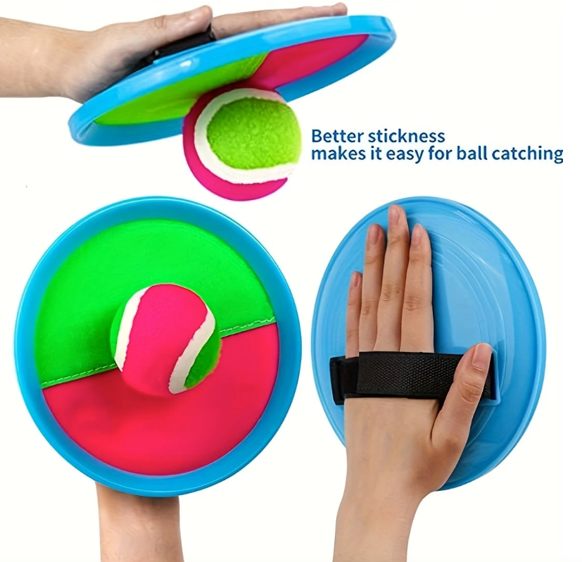 Velcro Catch Ball Paddle Game Set with Ball