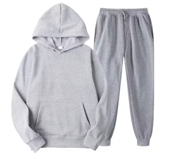 Unisex Coordinated Set Casual Hoodie & Jogger Sweatpants, 2-Piece Set