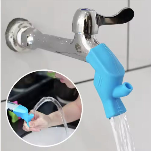 High Elastic Portable Two-Way Silicone Water Tap Extender for Sink Spouts & Travel Use