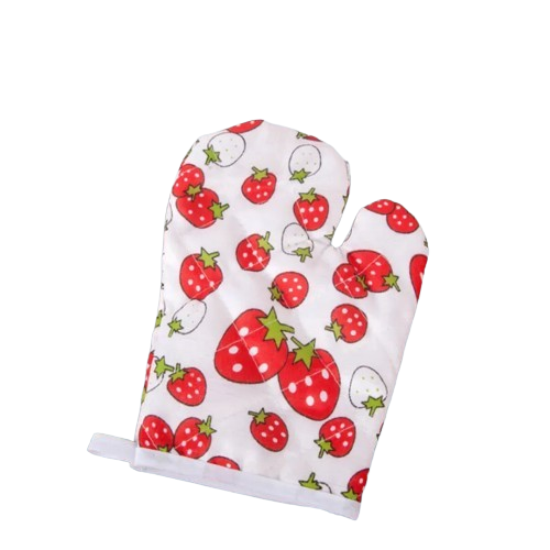Heat-Resistant Cotton Oven Mittens - 2 Pack